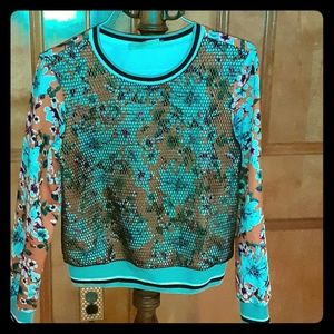 Retro long sleeve top
